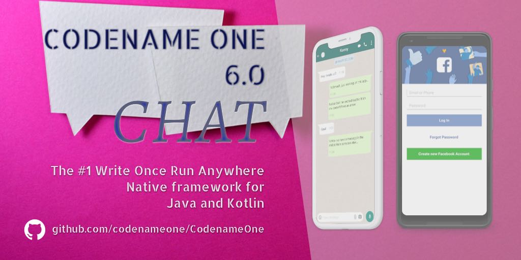 Codefreeze for Chat (Codename One 6.0)